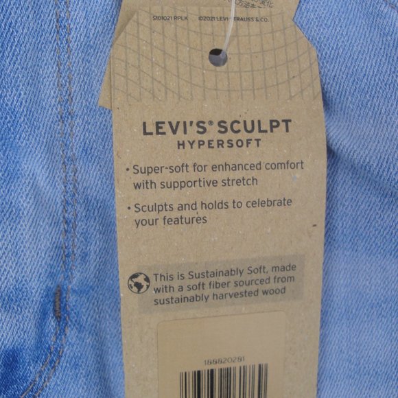 Levi's 721 High Rise Skinny Women's Size 18 M soft light wash NWT - Picture 5 of 14